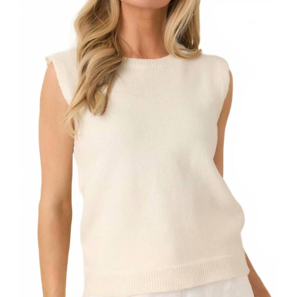 NEW PROSPERINA lila sweater tank top in ivory